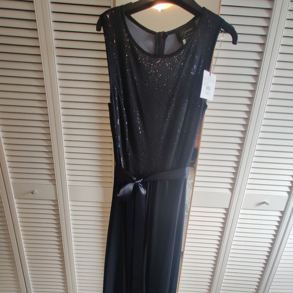 Frank Lyman luxury navy jumpsuit from Melanie Lyne size 12 - Picture 2 of 6